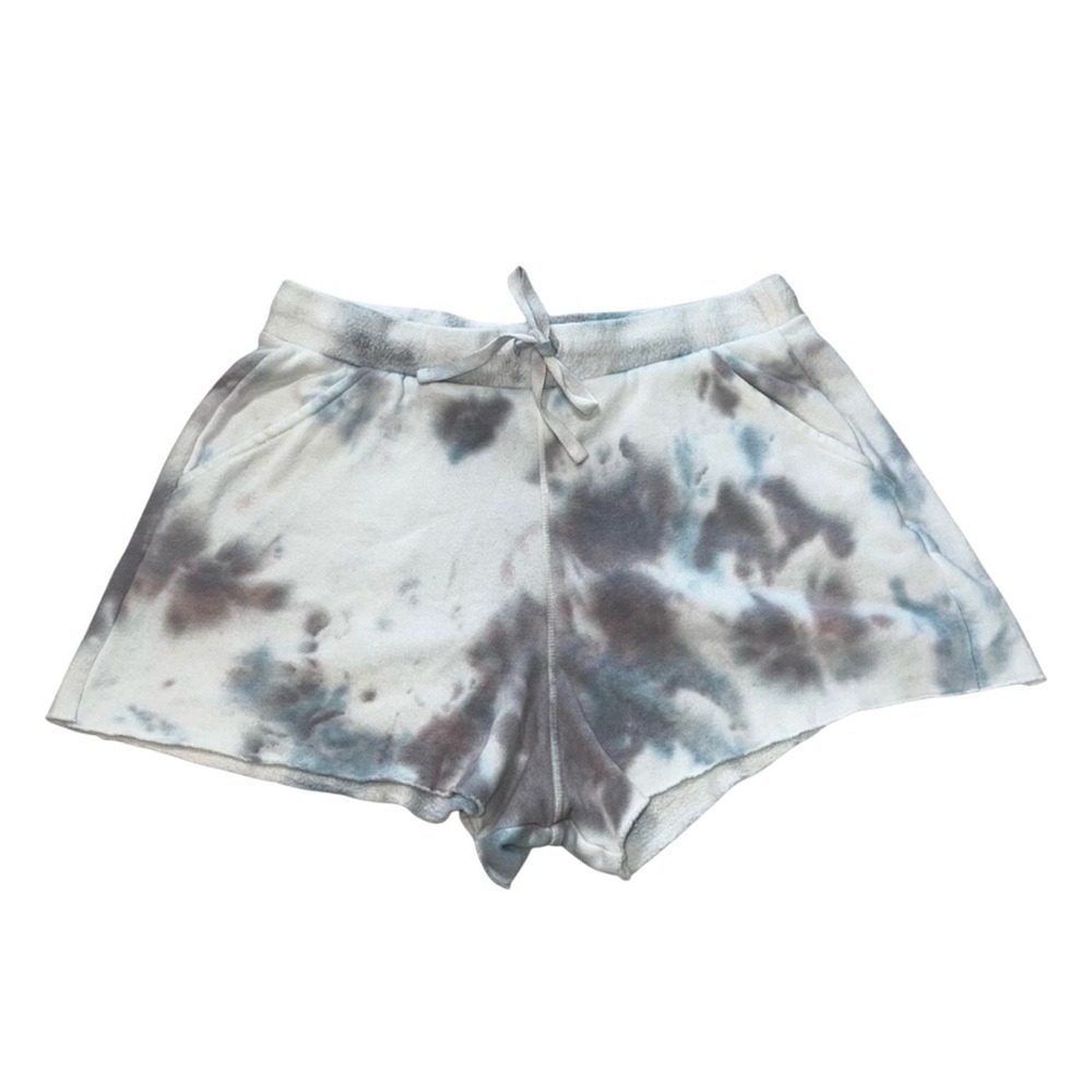 Intimately by Free‎ People Kelly Washed Tie Dye Blue White Grey Athletic Shorts - Picture 3 of 7